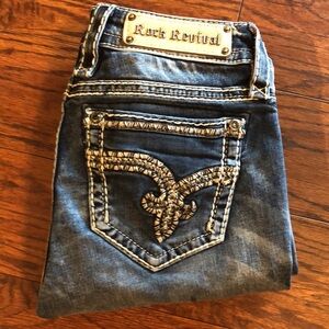 Rock Revival Nancy bootcut jeans size 27